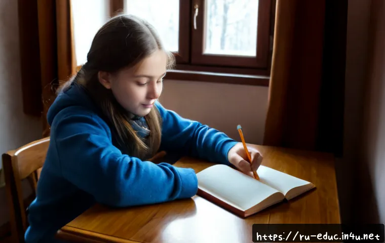 Home 15 학습 습관 형성 전략 - Photorealistic cozy Russian family apartment study corner, focused teenage student in modest casual ...